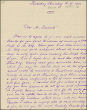 Briefe von Max Wolf an Edward Emerson Barnard: Brief von Gisela Wolf an Edward Emerson Barnard