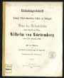 Einladungs-Schrift der Königl. Polytechnischen Schule in Stuttgart zu der Feier des Geburtsfestes Seiner Majestät des Königs Wilhelm von Württemberg auf den 27. September 1861