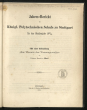 Jahres-Bericht der Königl. Polytechnischen Schule zu Stuttgart für das Studienjahr 1867/68