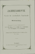 Jahreshefte des Vereins für Vaterländische Naturkunde in Württemberg : zugl. Jahrbuch d. Staatlichen Museums für Naturkunde in Stuttgart