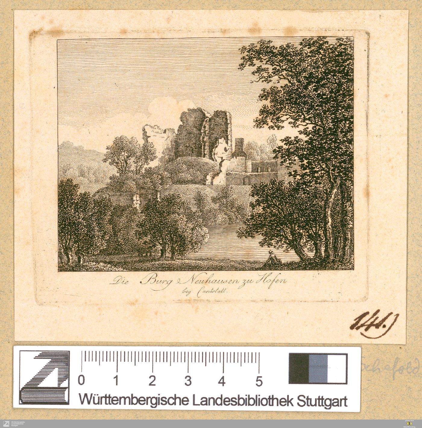 Die Burg Neuhausen zu Hofen bey Cantstatt